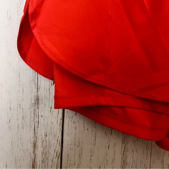 90 Degrees Orange Drawstring  Athletic Sporty Running Two Layer Shorts Sz XL NWT - Picture 6 of 11